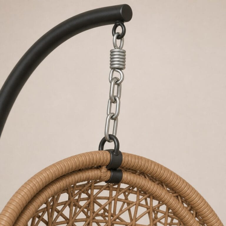 WN-EC02 suspension spring chain and rattan detail