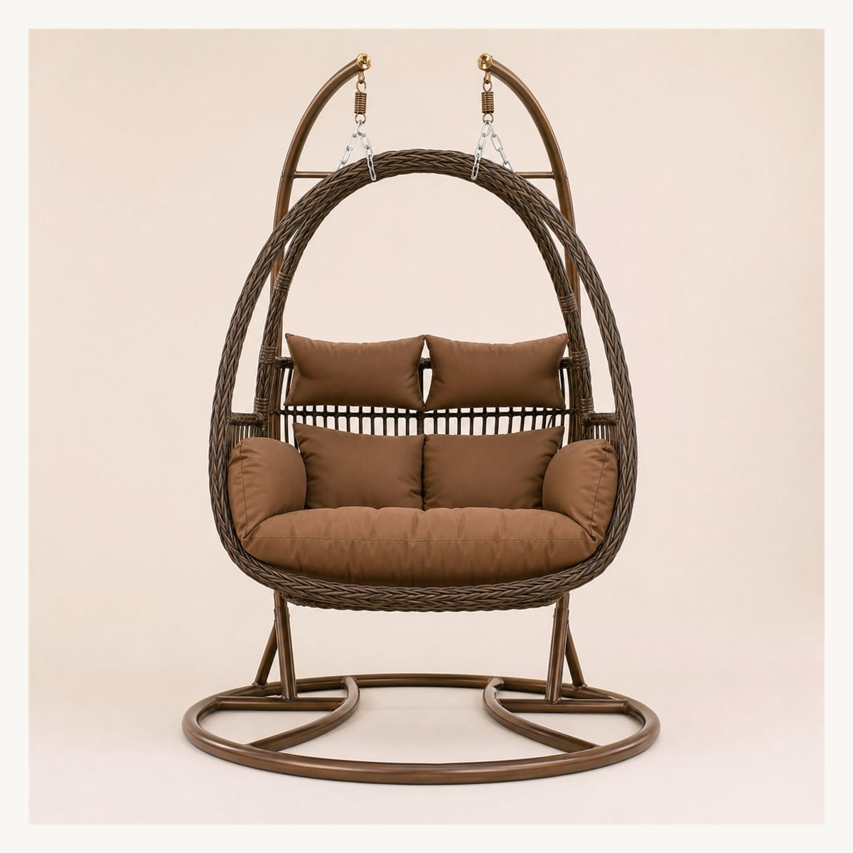 WN-EC06 Double Dual-Support Hanging Egg Chair