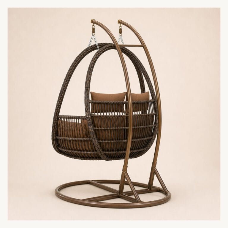 WN-EC06 rear structure double hanging egg chair