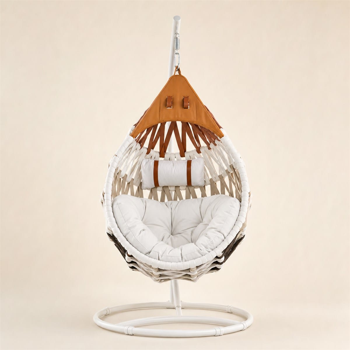 WN-EC08 Premium Aluminum Rope Hanging Egg Chair