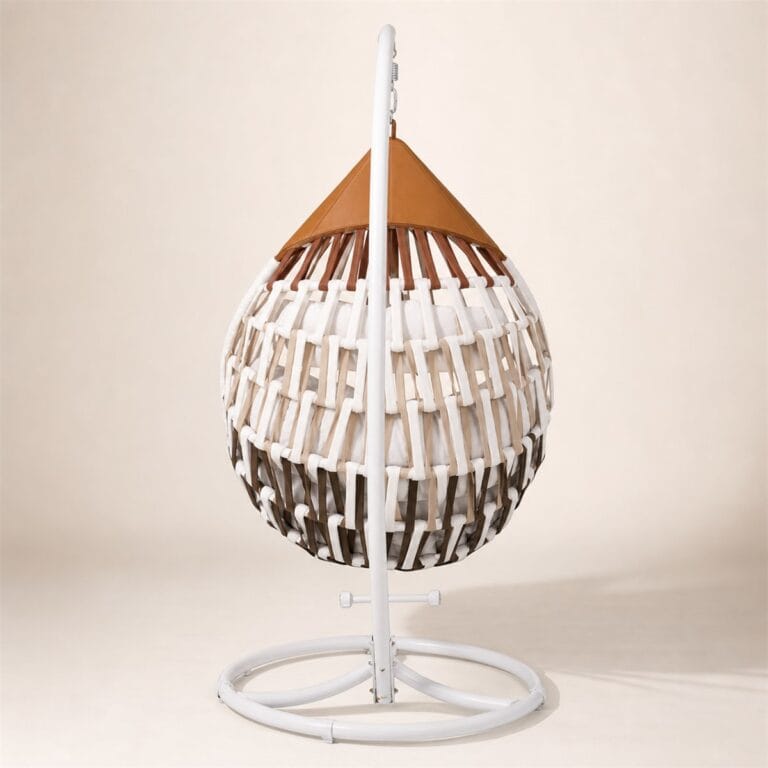 WN-EC08 rear structure premium hanging egg chair