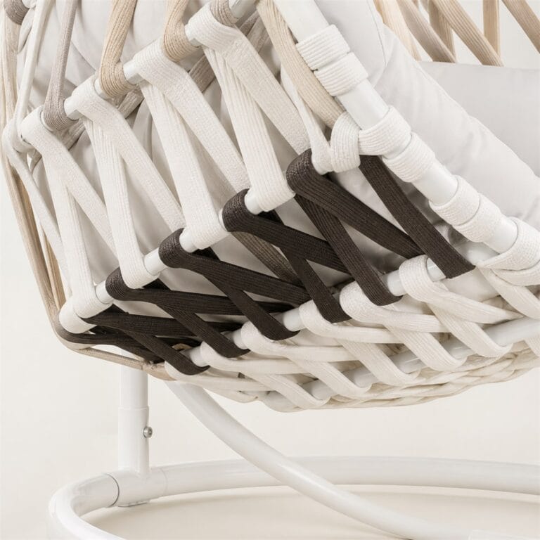 WN-EC08 rope weave and aluminum frame detail